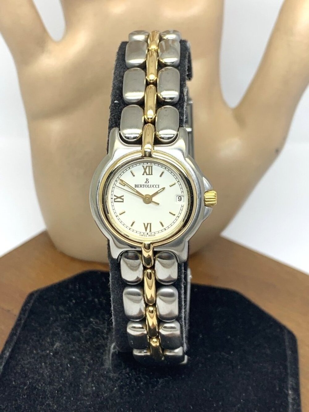 Bertolucci Pulchra Women's Watch Swiss Quartz Two Tone 18K Gold & Steel 25mm
